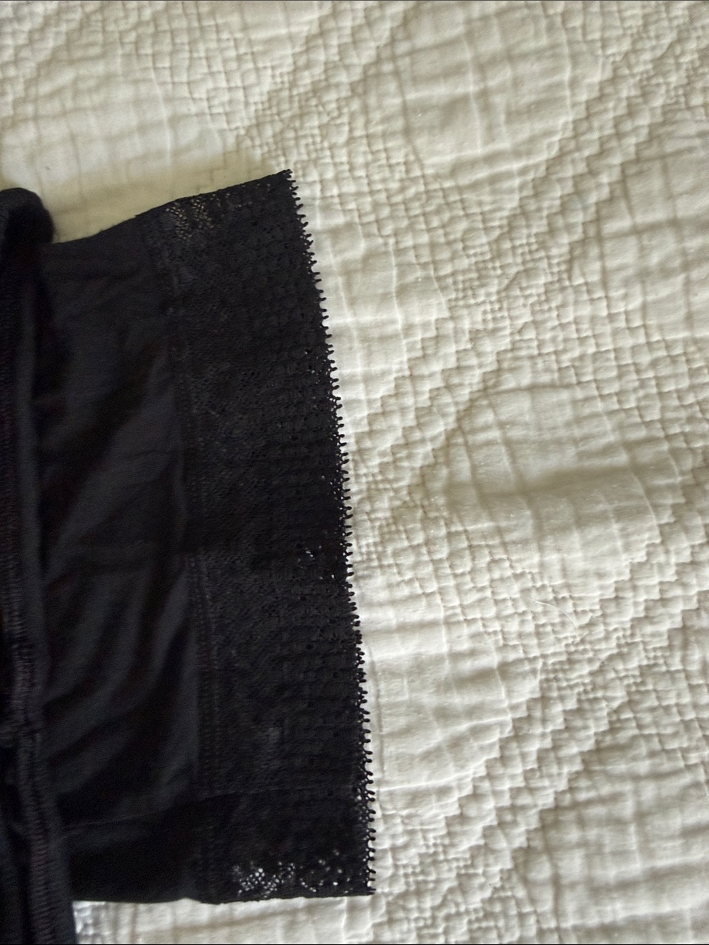VICTORIA'S SECRET WOMEN'S BLACK LACE SIDES TRIM SUPERSOFT MODAL PAJAMA SET Sz XS - Picture 13 of 16